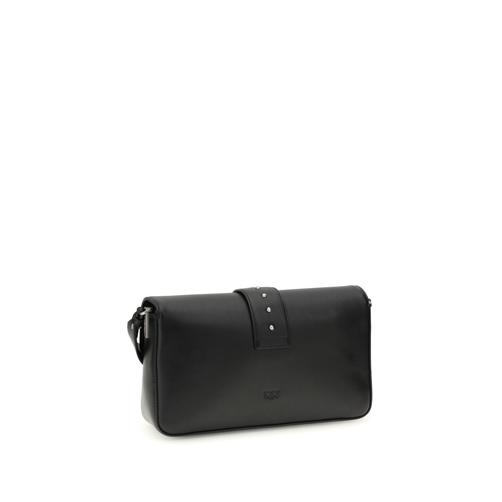 Borsa a tracolla in pelle nera PINKO