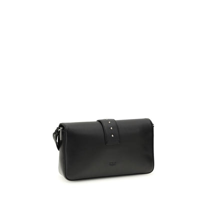 Borsa a tracolla in pelle nera PINKO