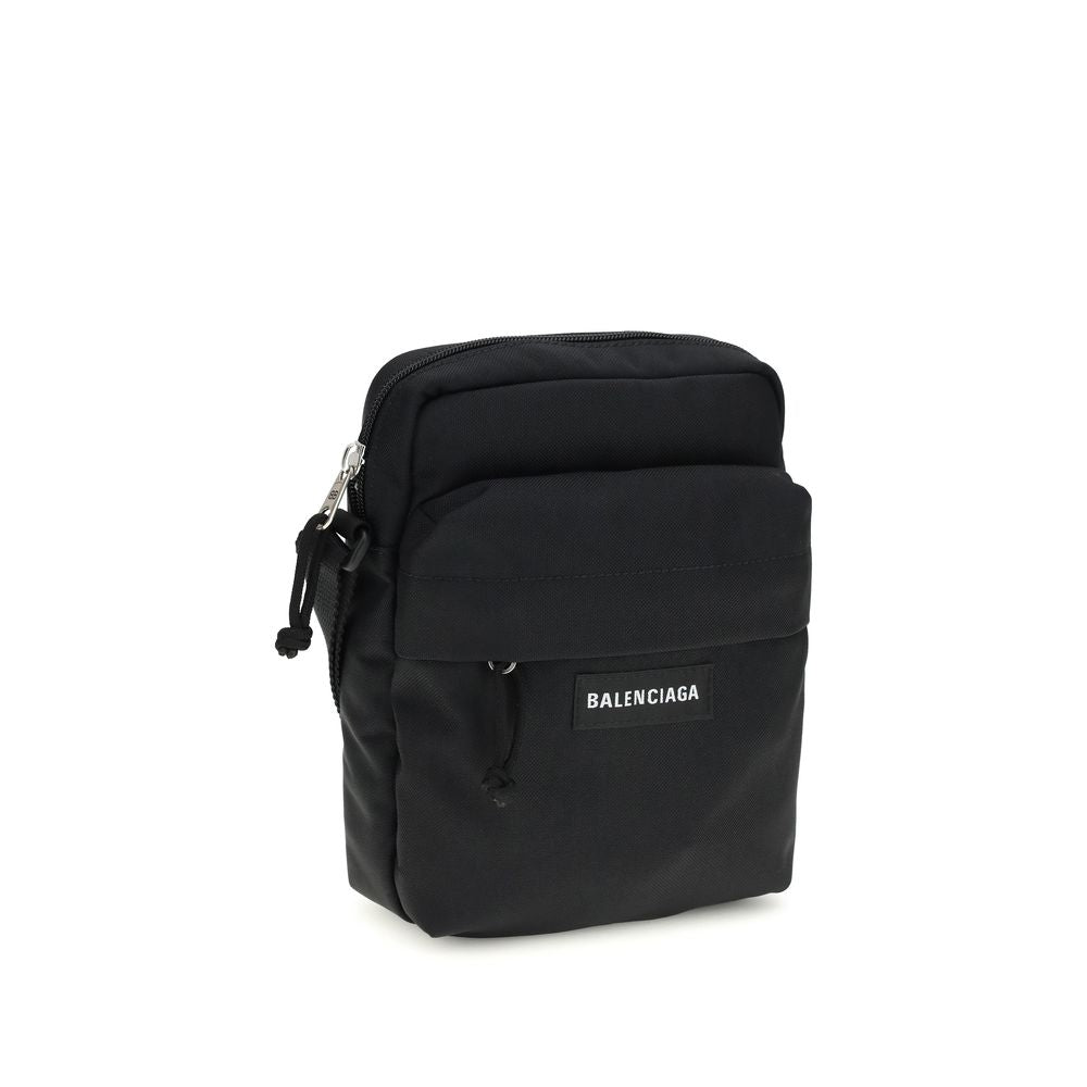 Balenciaga Borsa a Spalla Nera in Poliammide