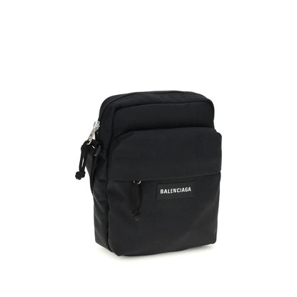 Balenciaga Borsa a Spalla Nera in Poliammide