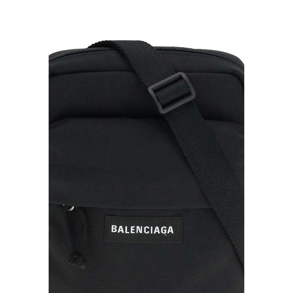 Balenciaga Borsa a Spalla Nera in Poliammide