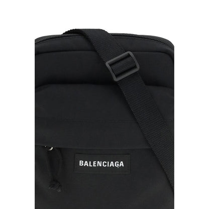 Balenciaga Borsa a Spalla Nera in Poliammide
