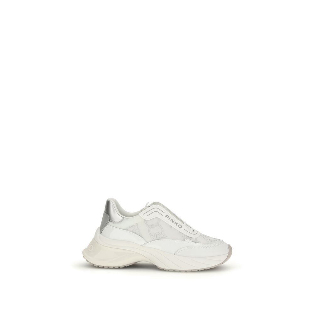 PINKO Sneakers Bos Taurus Chunky in pelle di vitello bianca