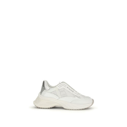 PINKO Sneakers Bos Taurus Chunky in pelle di vitello bianca