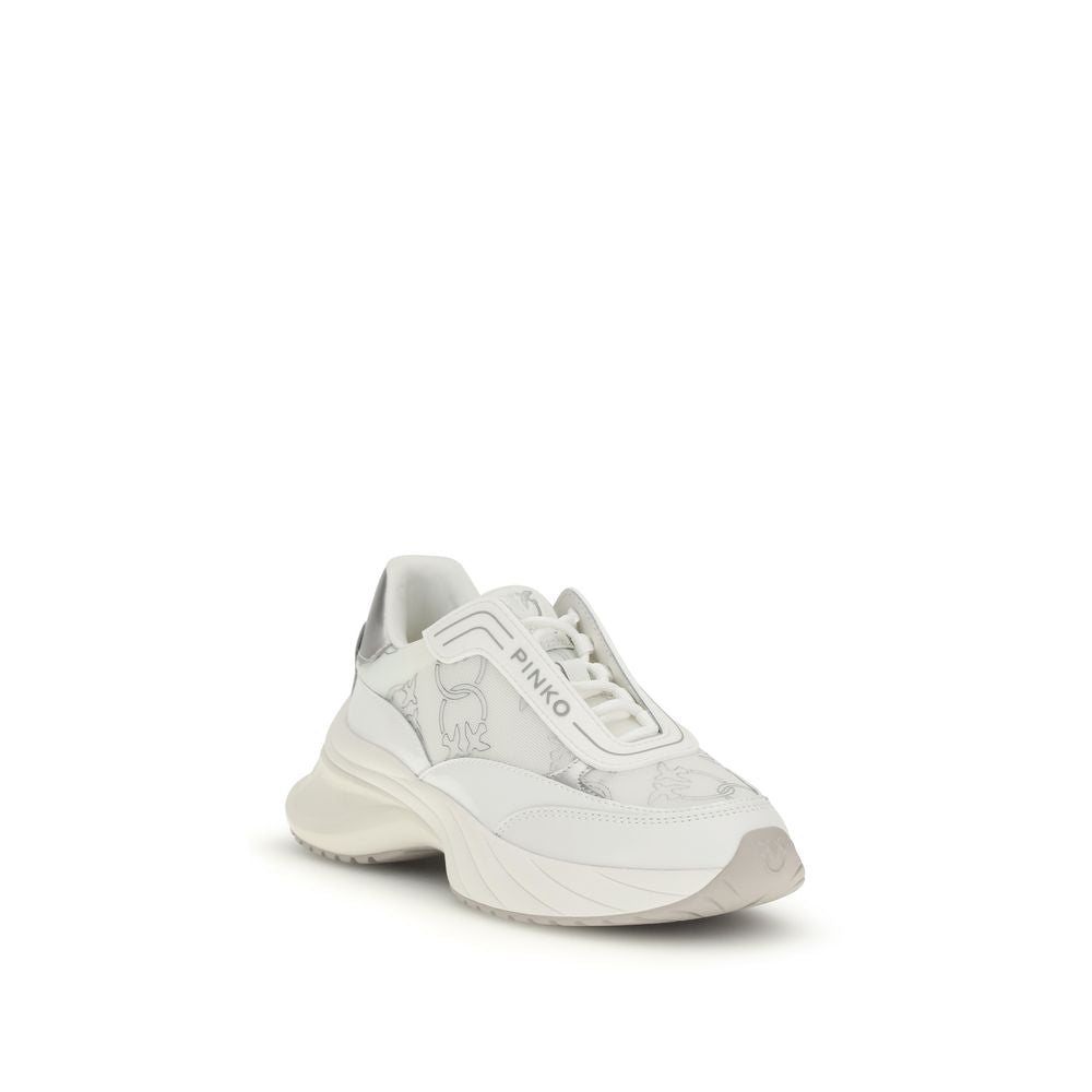 PINKO Sneakers Bos Taurus Chunky in pelle di vitello bianca