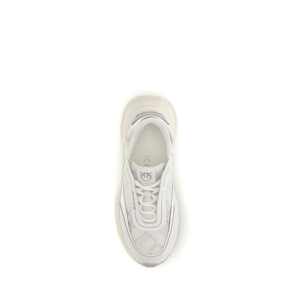 PINKO Sneakers Bos Taurus Chunky in pelle di vitello bianca