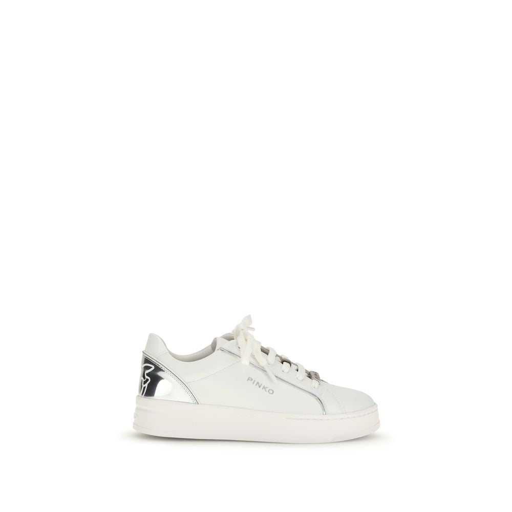 Baskets basses PINKO en cuir de veau blanc Bos Taurus