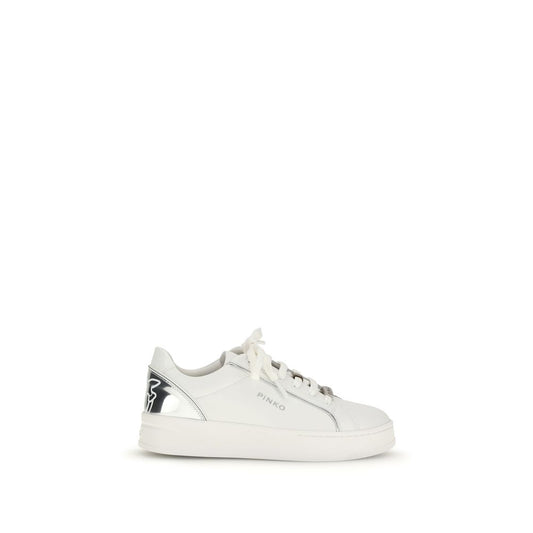 PINKO Sneakers basse in pelle di vitello bianca Bos Taurus