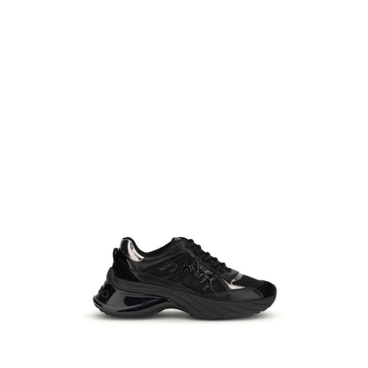PINKO Sneakers Bos Taurus Chunky in pelle di vitello nera