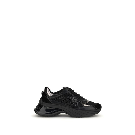 PINKO Sneakers Bos Taurus Chunky in pelle di vitello nera