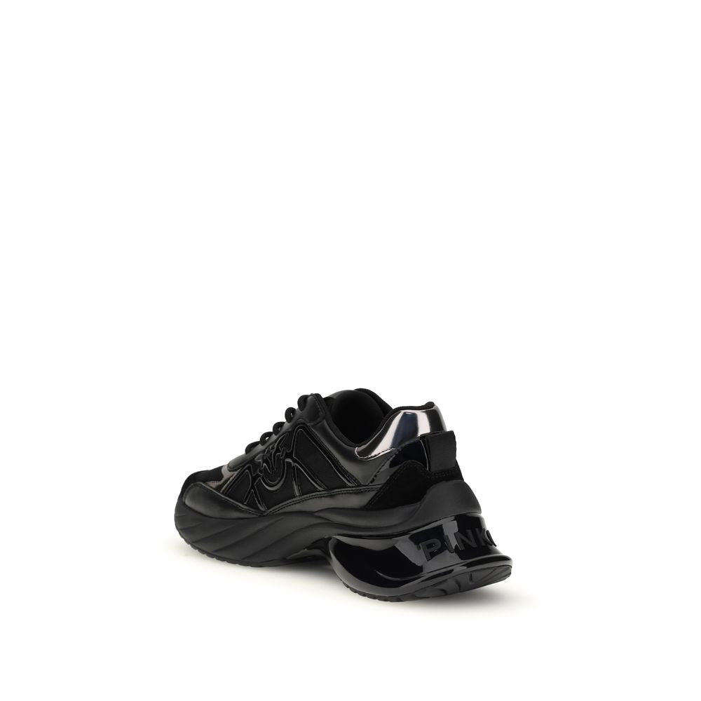 PINKO Sneakers Bos Taurus Chunky in pelle di vitello nera