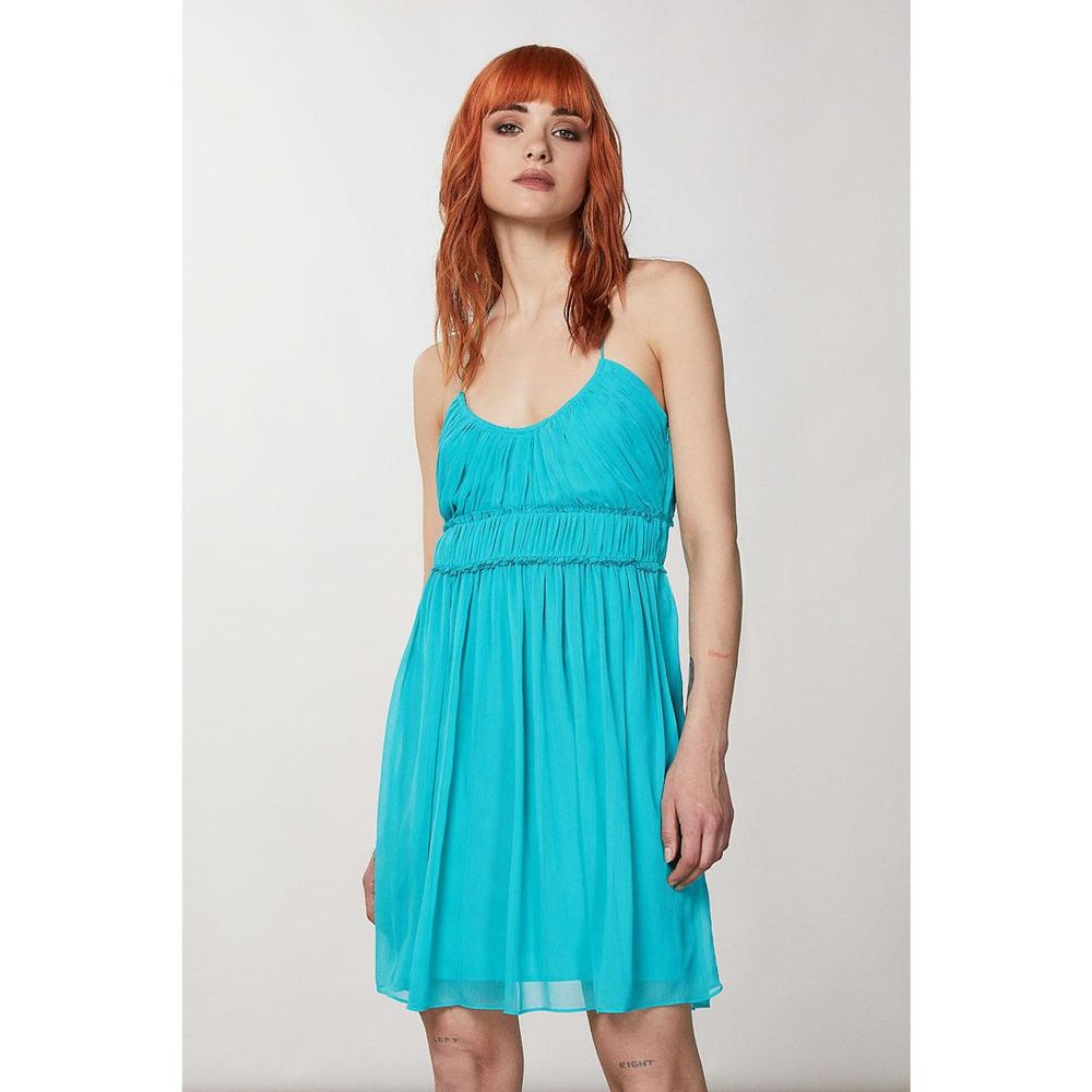 Vestito casual Patrizia Pepe turchese in poliestere
