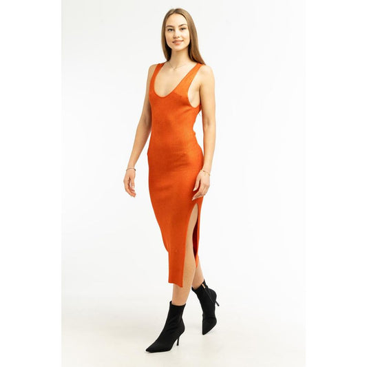 Abito casual Patrizia Pepe in viscosa arancione