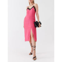 Patrizia Pepe Vestito Casual Fucsia in Viscosa