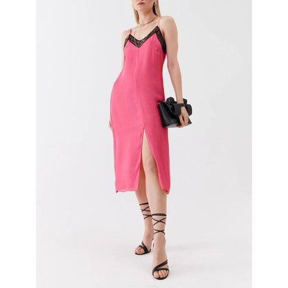 Patrizia Pepe Vestito Casual Fucsia in Viscosa