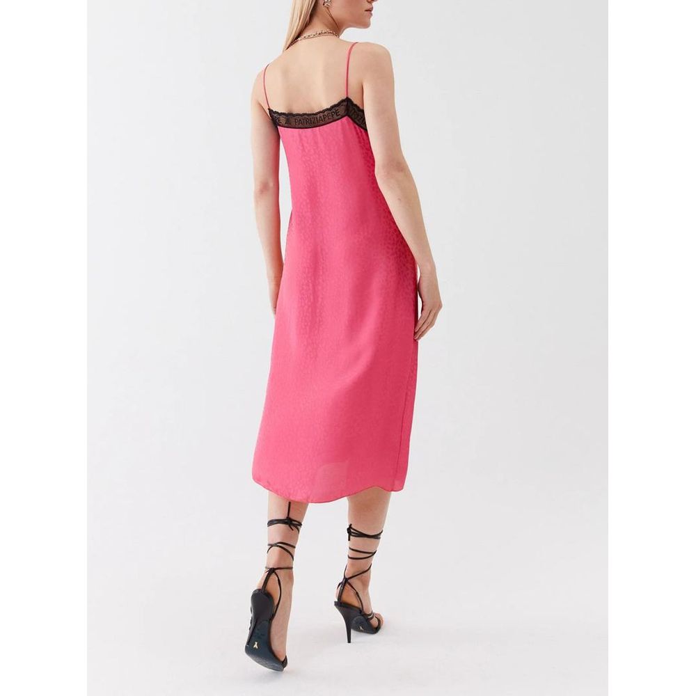 Patrizia Pepe Vestito Casual Fucsia in Viscosa