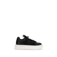 PINKO Sneakers Platform Nere in Pelle di Vitello