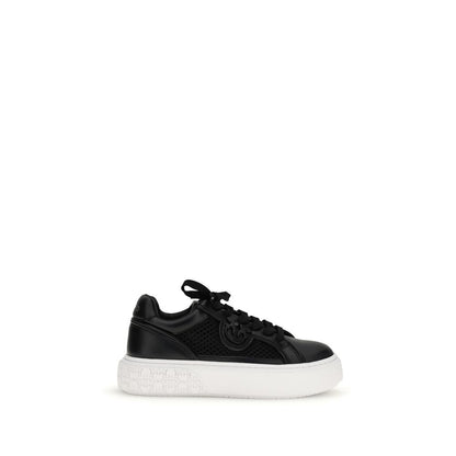 PINKO Sneakers Platform Nere in Pelle di Vitello
