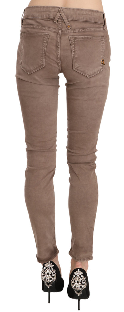 Pantalon skinny marron taille basse CYCLE