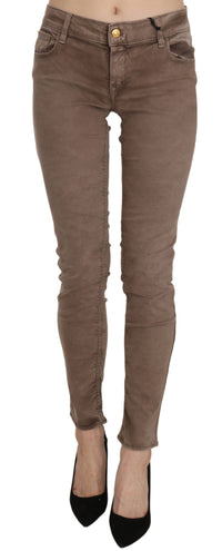 Pantalon skinny marron taille basse CYCLE