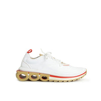 Sneakers sportive Salvatore Ferragamo in tessuto bianco