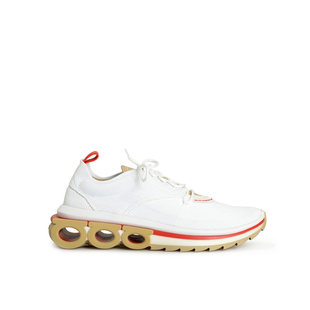 Baskets de sport Salvatore Ferragamo en tissu blanc