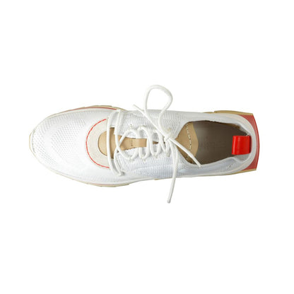 Sneakers sportive Salvatore Ferragamo in tessuto bianco
