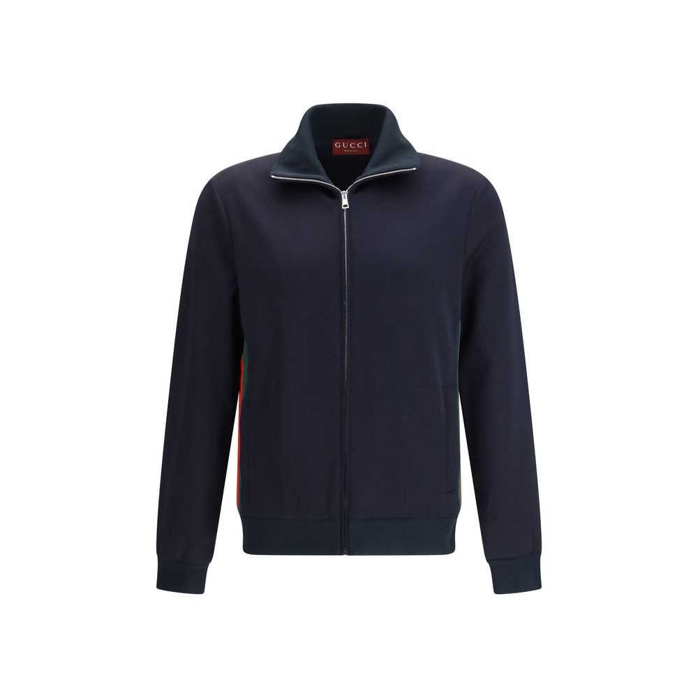 Veste en polyester bleu Gucci