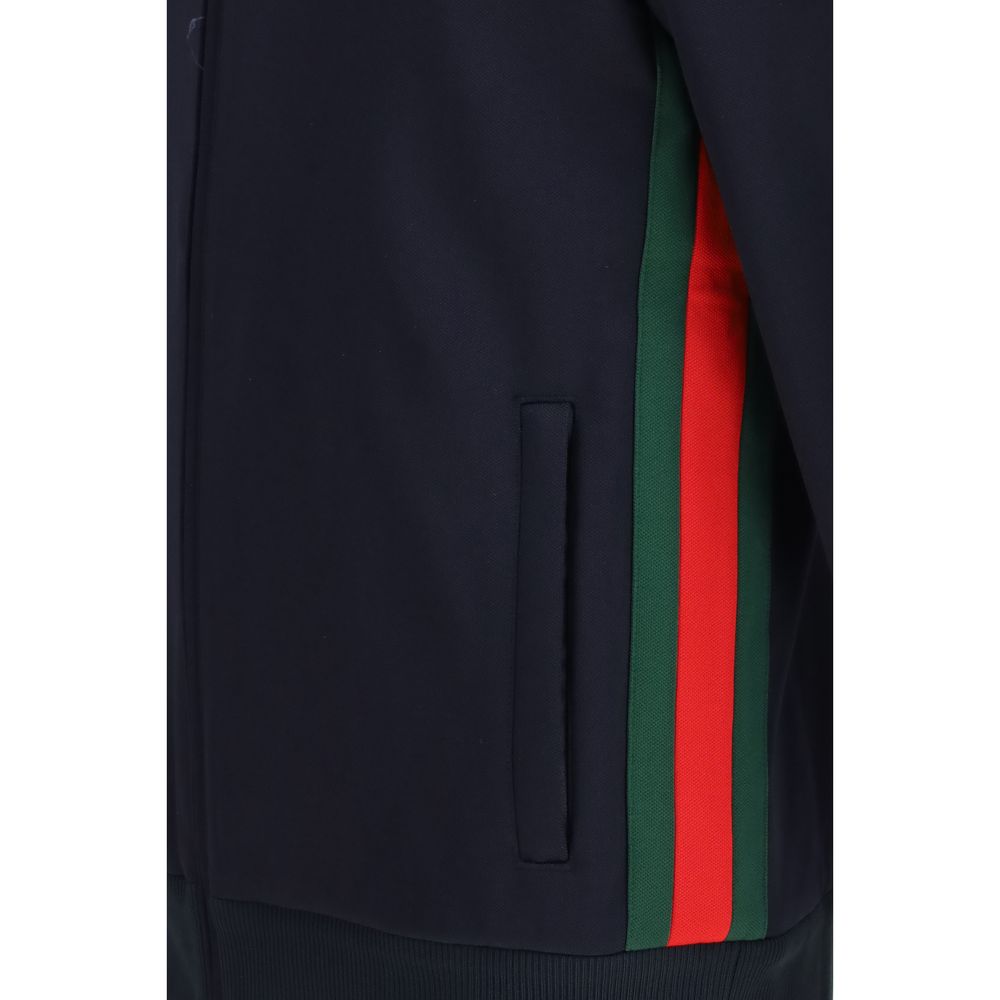 Veste en polyester bleu Gucci