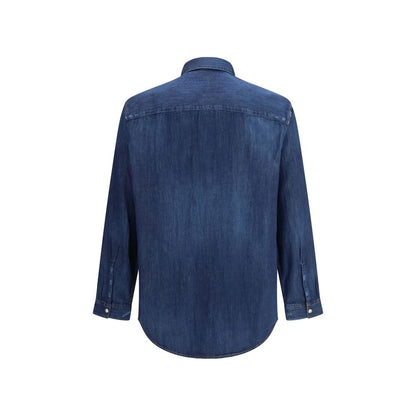 Camicia in denim blu Diesel
