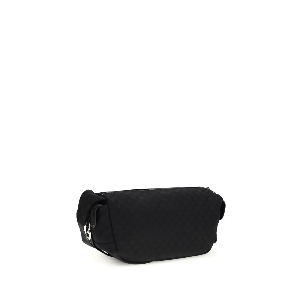 Borsa a tracolla Gucci in poliestere nero