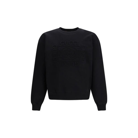 Felpa Gucci in cotone nero