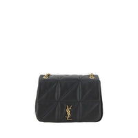 Borsa a tracolla Saint Laurent in pelle di vitello nera Bos Taurus