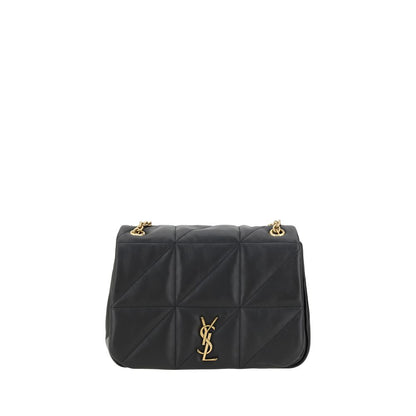 Borsa a tracolla Saint Laurent in pelle di vitello nera Bos Taurus