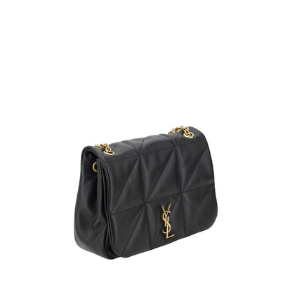 Borsa a tracolla Saint Laurent in pelle di vitello nera Bos Taurus