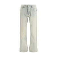 Jean bootcut 7FOR en coton beige