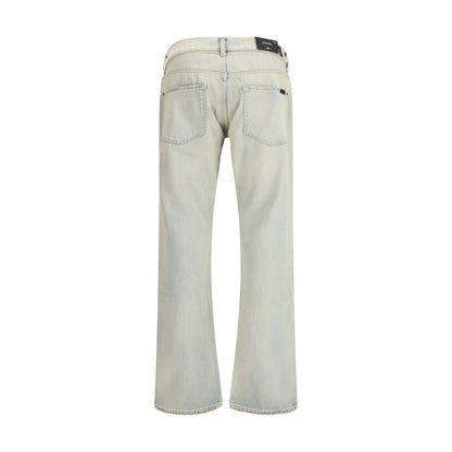 Jean bootcut 7FOR en coton beige