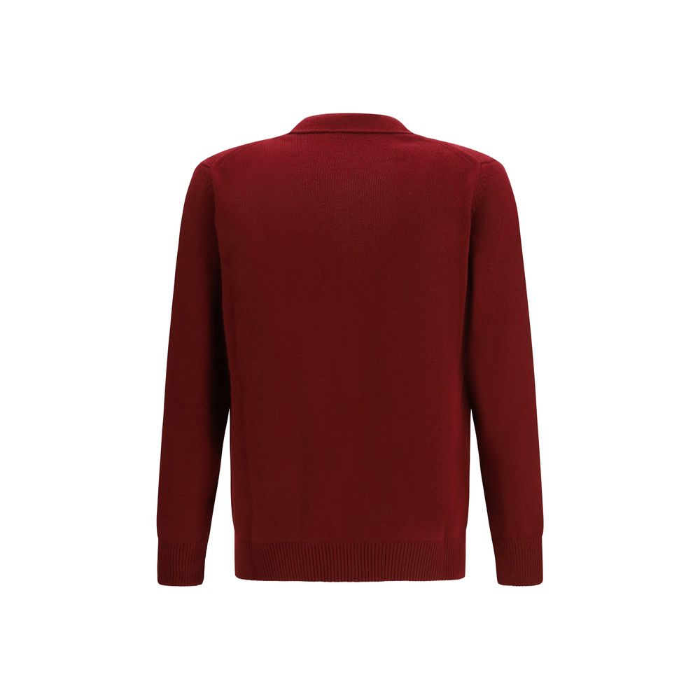 Cardigan Gucci in lana bordeaux