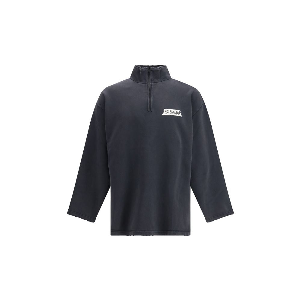 Felpa Balenciaga in cotone nero
