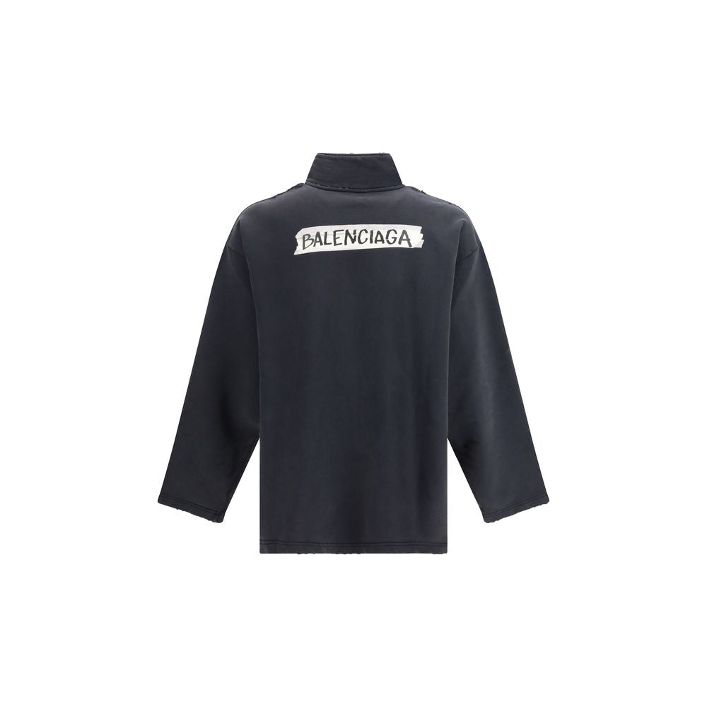 Felpa Balenciaga in cotone nero