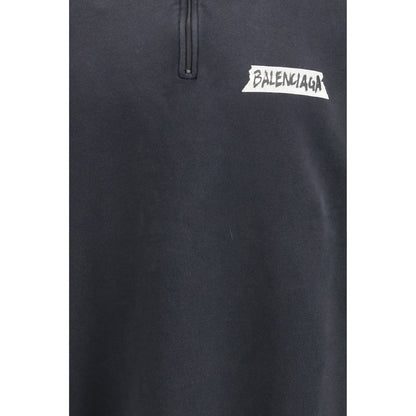Felpa Balenciaga in cotone nero