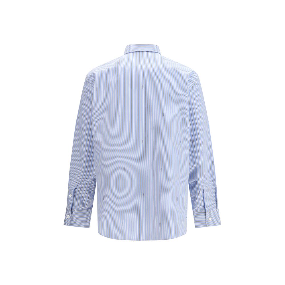 Chemise à motifs Gucci en coton bleu