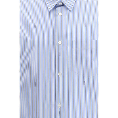 Chemise Gucci en coton bleu à motifs