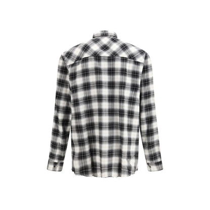 Camicia Amiri in cotone nero fantasia