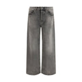 Golden Goose Gray Cotton Relaxed Fit Jeans