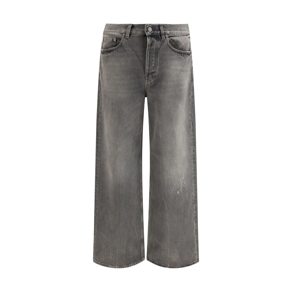Jeans Golden Goose gris en coton à coupe décontractée