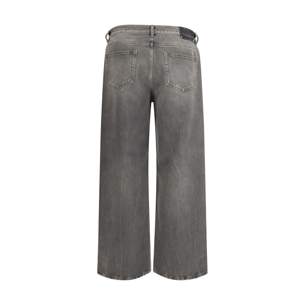 Jeans Golden Goose gris en coton à coupe décontractée