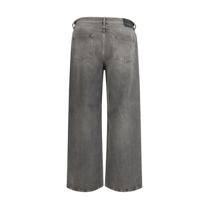 Jeans Golden Goose in Cotone Grigio Vestibilità Rilassata