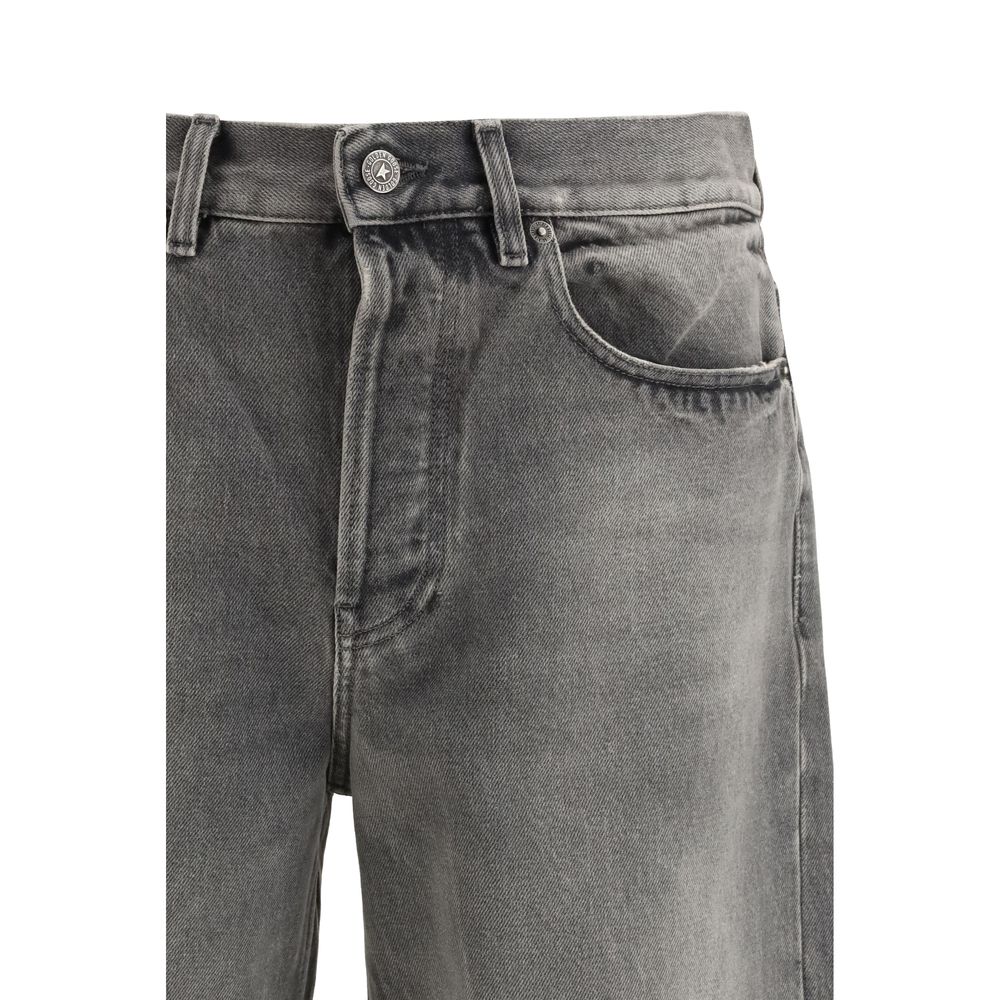 Jeans Golden Goose gris en coton à coupe décontractée