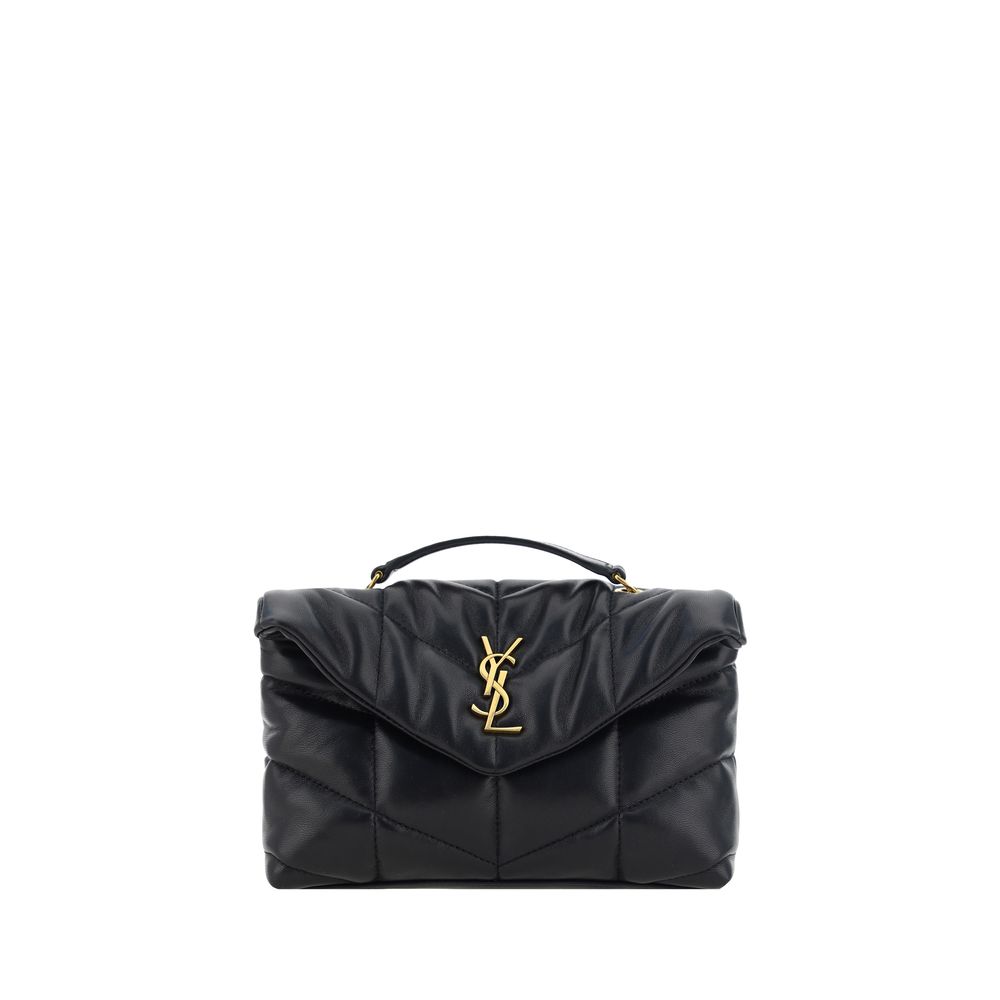 Borsa a tracolla Saint Laurent Ovis Aries in agnello nero